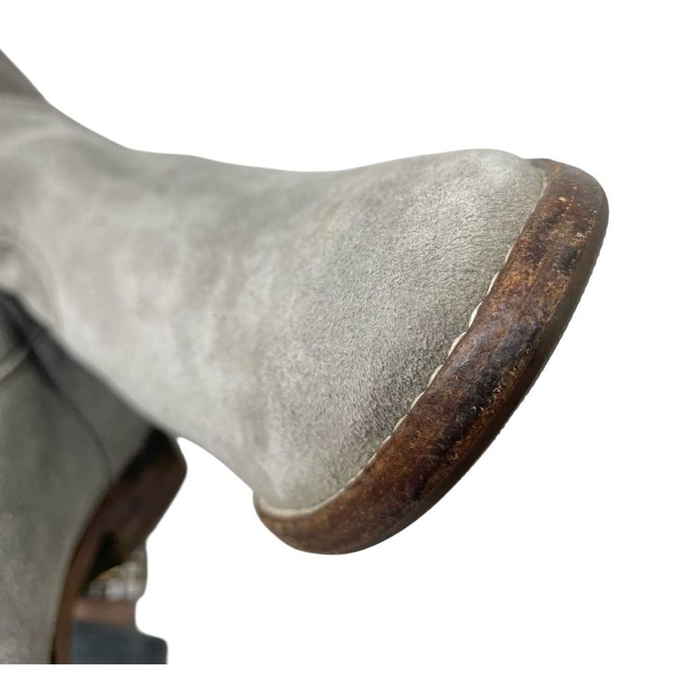 * Isabel Marant Etoile Crisi Slouchy Western Taupe Suede Boots Size 36 - Picture 14 of 14